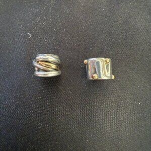 Two Pandora Charms Silver and Gold